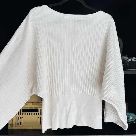 COS Off-White Ribbed Knit Top - Picture 4 of 6